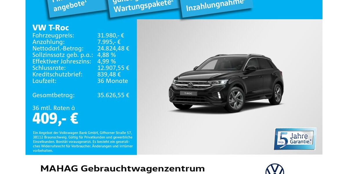 VW T-Roc 13.453 km 31.980 &euro; München 80935