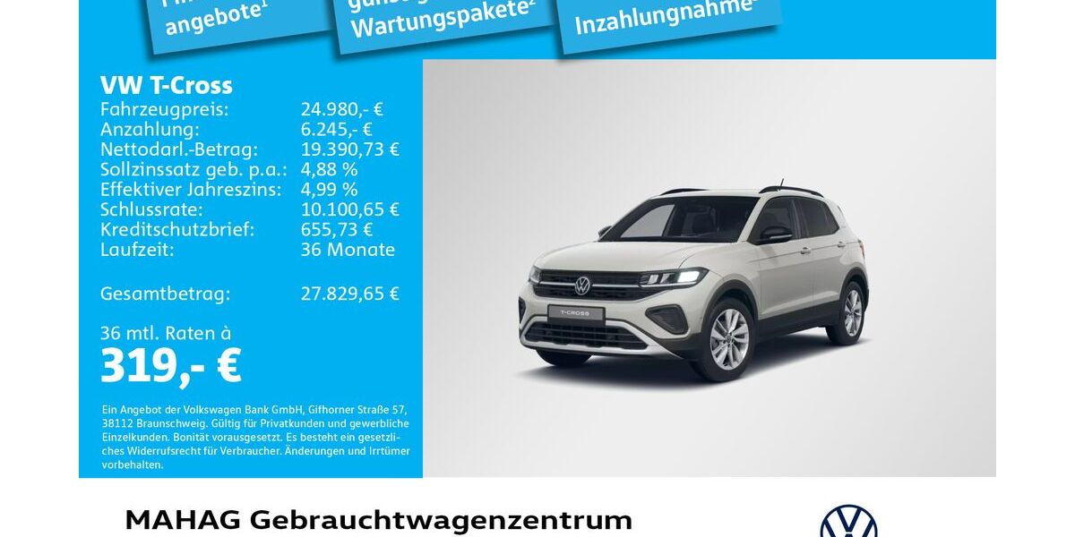 VW T-Cross 18.918 km 24.980 &euro; München 80935