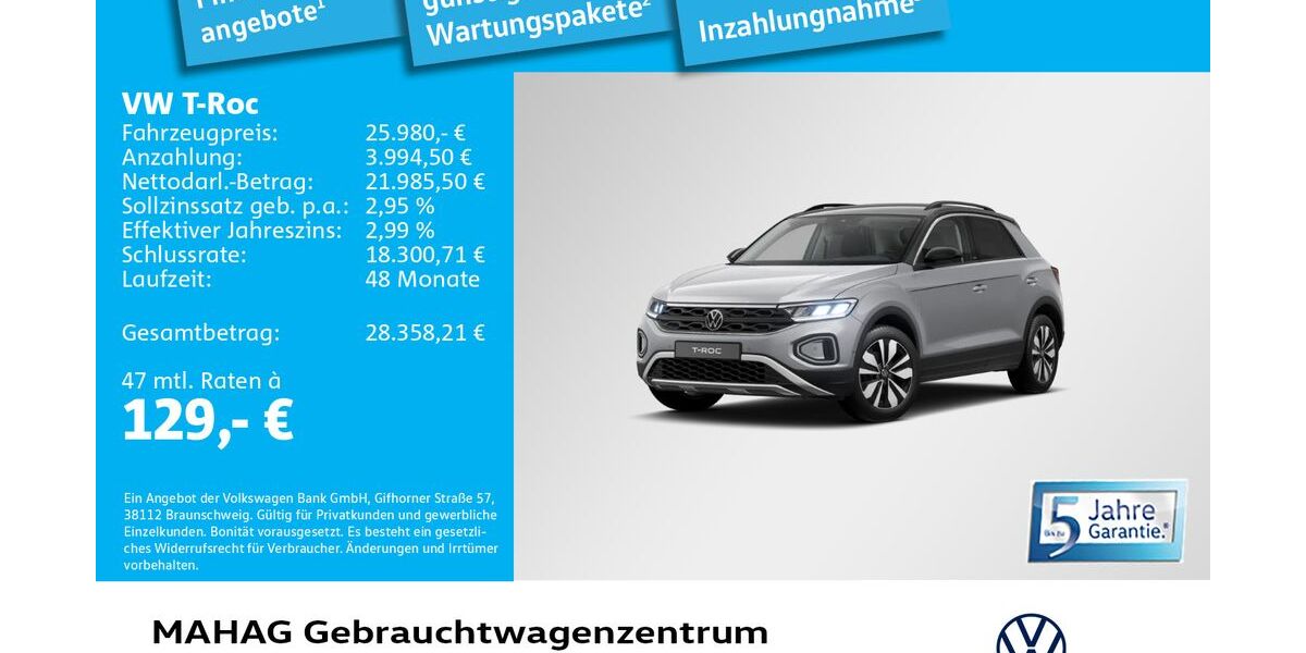 VW T-Roc 11.759 km 25.980 &euro; München 80935