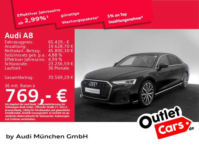 Audi A8 59.720 km 65.429 &euro; München 80935