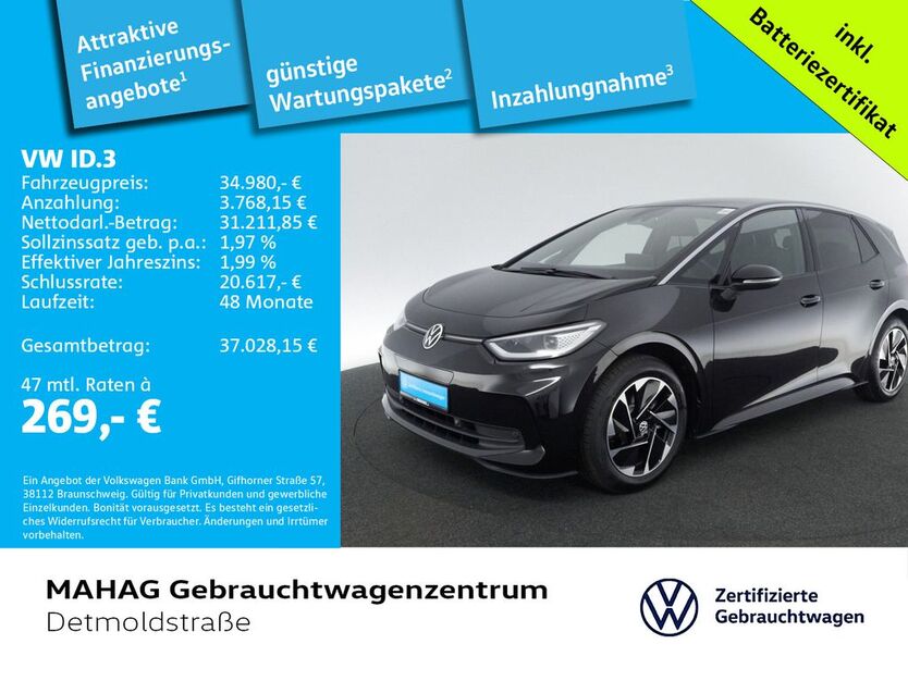 VW ID.3 18.286 km 34.242 € München 80935