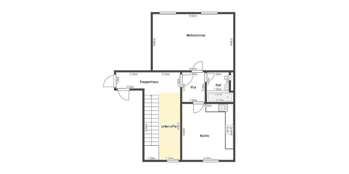 Dachgeschoßwohnung Wolfratshausen - 1.5 Zimmer, 42 m&sup2;, 260.000&euro; | Angebot:27114924