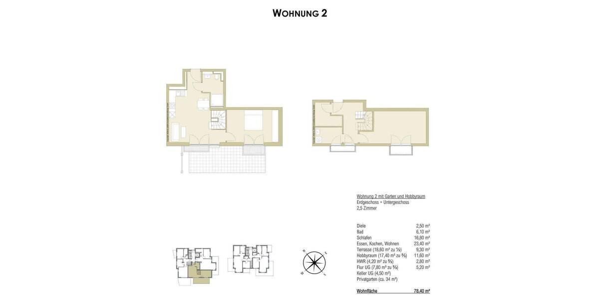 Etagenwohnung München Trudering-Riem - 2 Zimmer, 78 m&sup2;, 775.000&euro; | Angebot:26902150