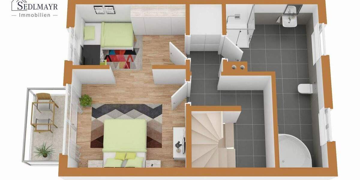 Reihenendhaus Gröbenzell - 3 Zimmer, 121 m&sup2;, 699.000&euro; | Angebot:25898247