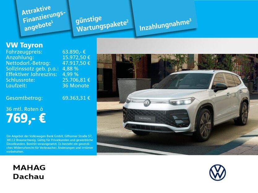 VW Tayron 3.000 km 63.890 € Dachau 85221