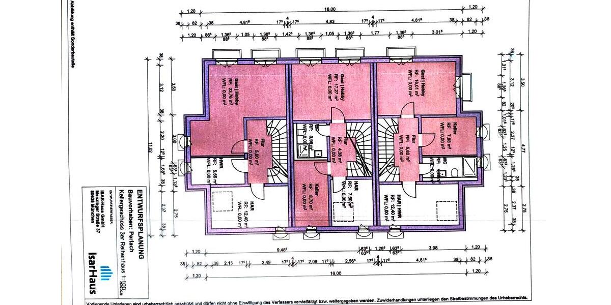 Reihenhaus München Ramersdorf-Perlach - 1 Zimmer, 168 m&sup2;, 1.600.000&euro; | Angebot:27155603