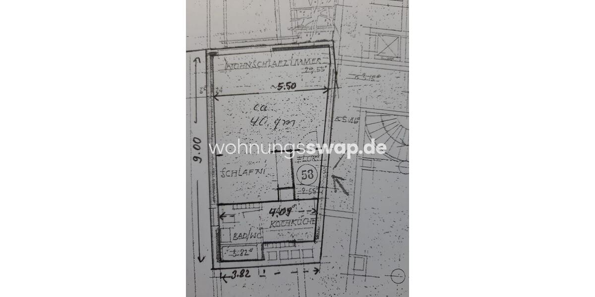 Etagenwohnung München Schwabing-West - 1 Zimmer, 40 m&sup2;, 790&euro; | Angebot:26393676
