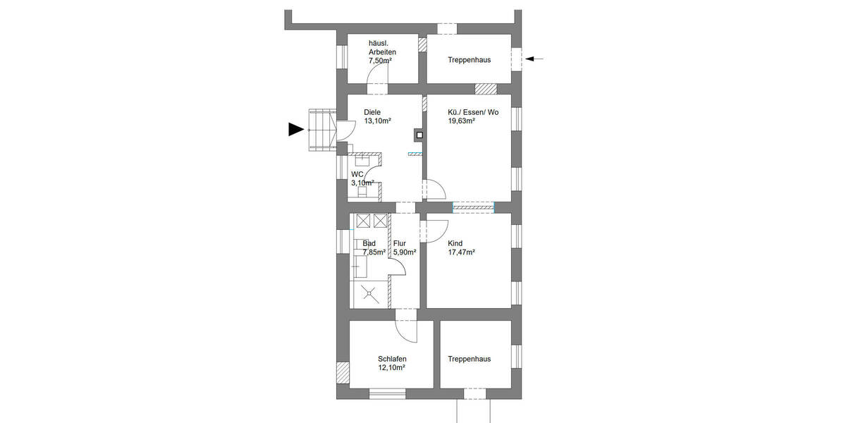Etagenwohnung München Trudering-Riem - 3 Zimmer, 86 m&sup2;, 1.775&euro; | Angebot:25999799