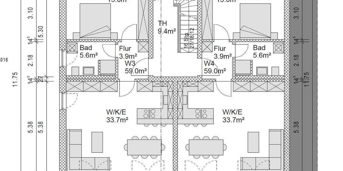 Etagenwohnung Unterföhring - 2 Zimmer, 59 m&sup2;, 679.000&euro; | Angebot:25702378