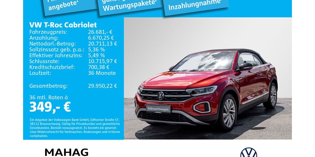 VW T-Roc 18.203 km 26.292 &euro; München 81825