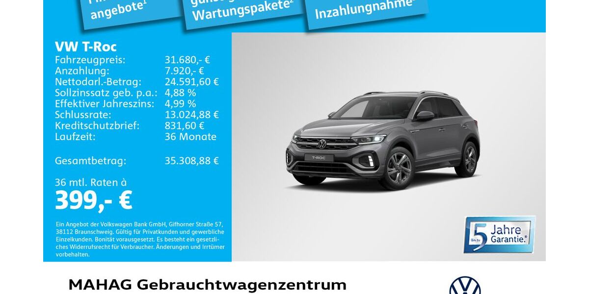 VW T-Roc 4.195 km 31.680 &euro; München 80935