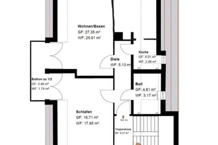 Helle und moderne Wohnung in Riemerling 3 zimmer