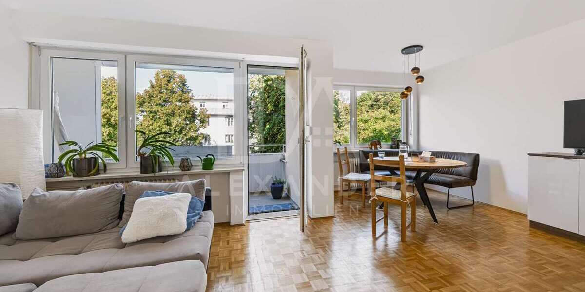 Etagenwohnung München Bogenhausen - 3 Zimmer, 74 m&sup2;, 575.000&euro; | Angebot:27318327