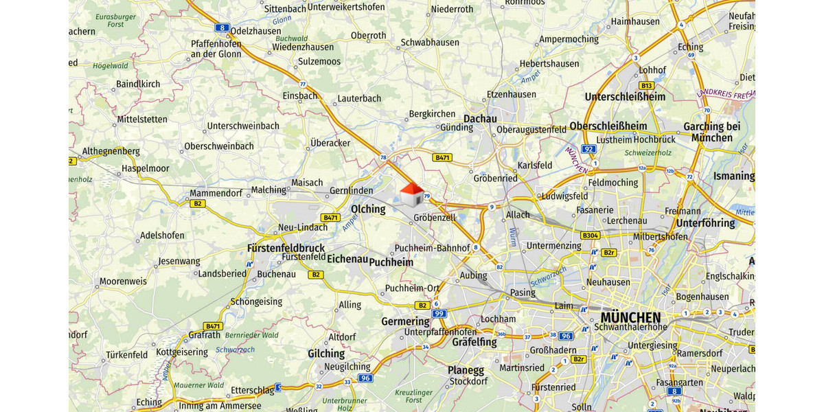 Haus in Haus - hochwertig sanierte Maisonette-Whg. mit drei Balkonen am Ortsrand von Gröbenzell - Maisonettenwohnung Gröbenzell | Angebot:25838795
