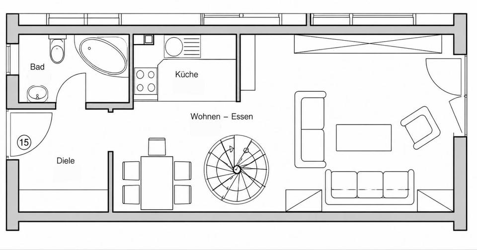 Maisonettenwohnung Ottobrunn - 2 Zimmer, 72 m&sup2;, 1.650&euro; | Angebot:26409182