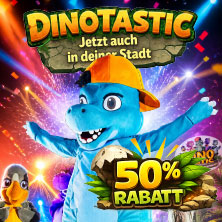 Dinotastic Live! Die Reise zum Feuervulkan 14.11.2026 TonHalle - Eventfabrik