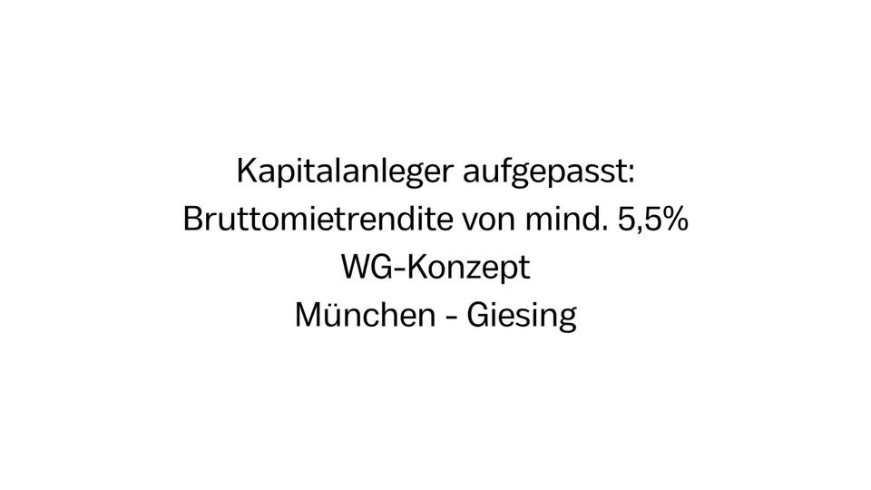 Kapitalanleger: WG-Konzept mit 5,5% Rendite! 5 zimmer