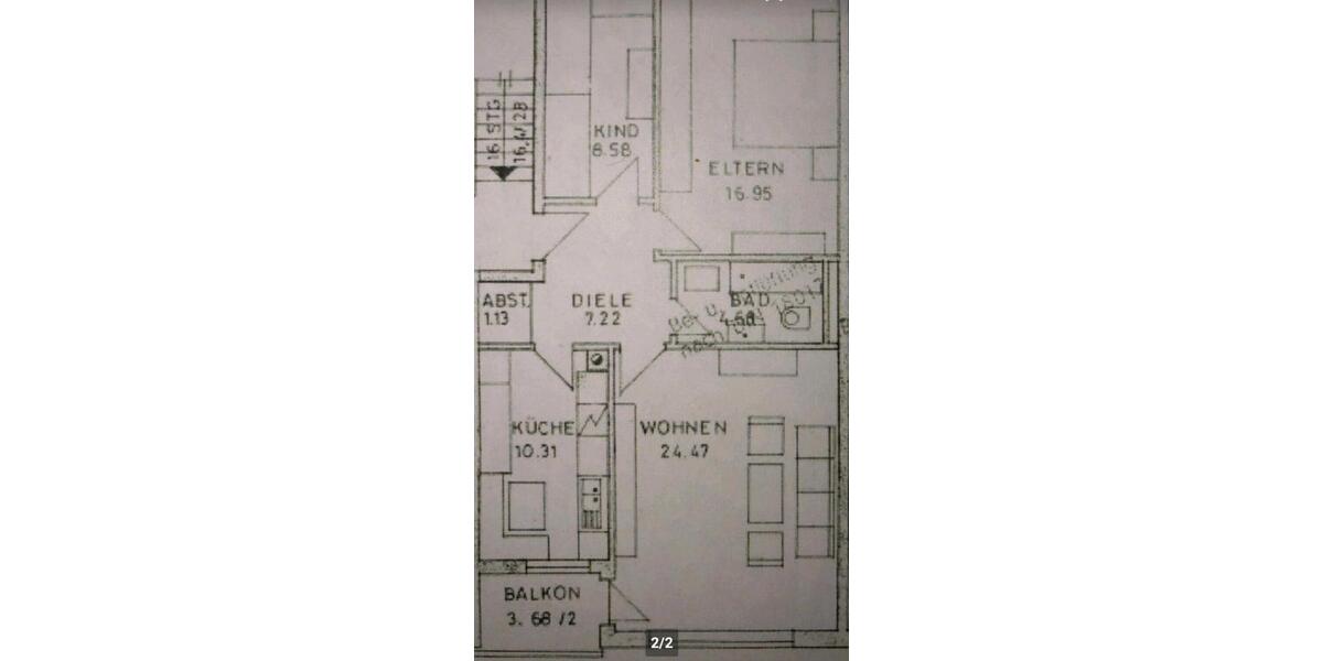 Etagenwohnung Fürstenfeldbruck - 3 Zimmer, 73 m&sup2;, 1.190&euro; | Angebot:26050500