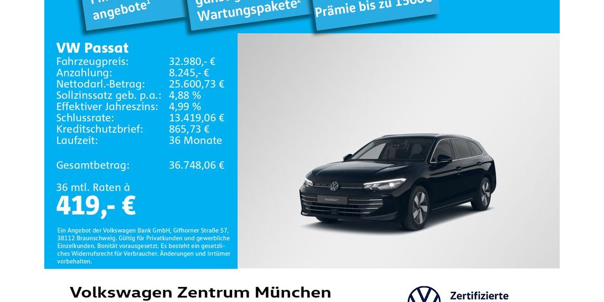 VW Passat 17.612 km 32.980 &euro; München 80687