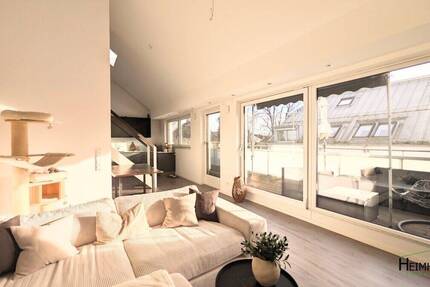 Moderne & edle Dachgeschosswohnung mit großem SÜD-Balkon (19m²) - 5 Gehminuten vom Feldmochinger See 2 zimmer