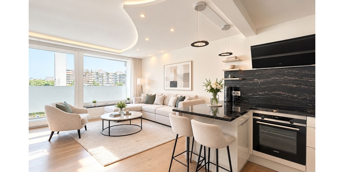 Modernes Apartment in zentraler Lage am OEZ (U1U3) - Etagenwohnung München Moosach | Angebot:27722726