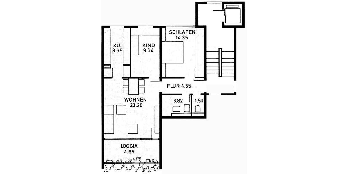 Etagenwohnung Unterhaching - 3 Zimmer, 70 m&sup2;, 1.800&euro; | Angebot:26226424