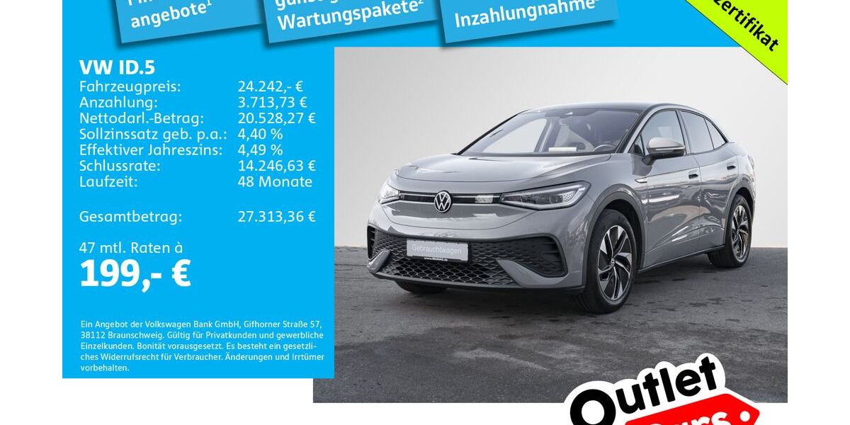 VW ID.5 105.527 km 23.993 &euro; Dachau 85221