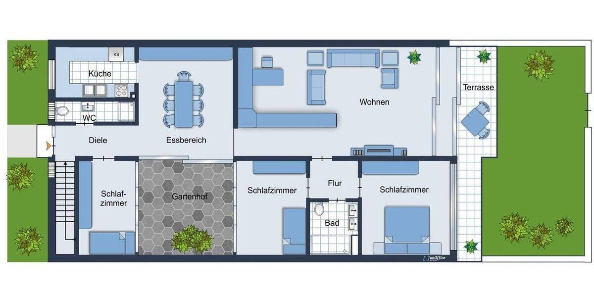Bungalow München Bogenhausen - 4 Zimmer, 122 m&sup2;, 1.000.000&euro; | Angebot:26928725