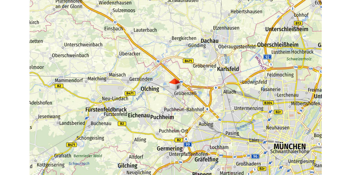 Attraktives Baugrundstück m. Altbestand & viel Potential in Gröbenzell-Nord! Bebaubar mit EFH DHH - Grundstück Gröbenzell | Angebot:17410795