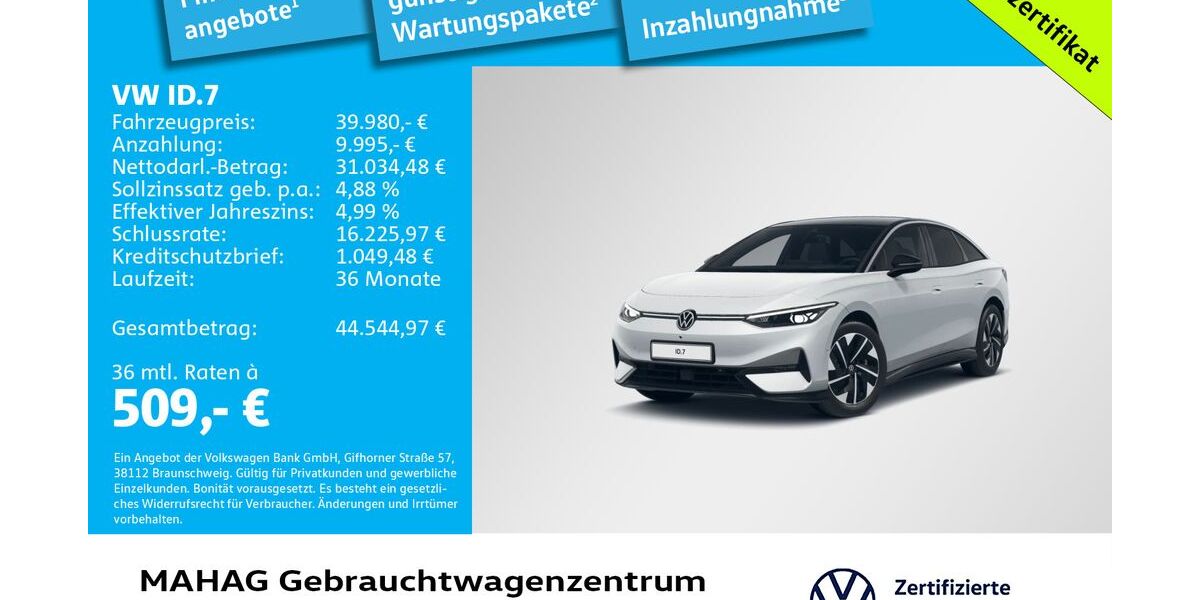 VW ID.7 47.655 km 39.980 &euro; München 80935