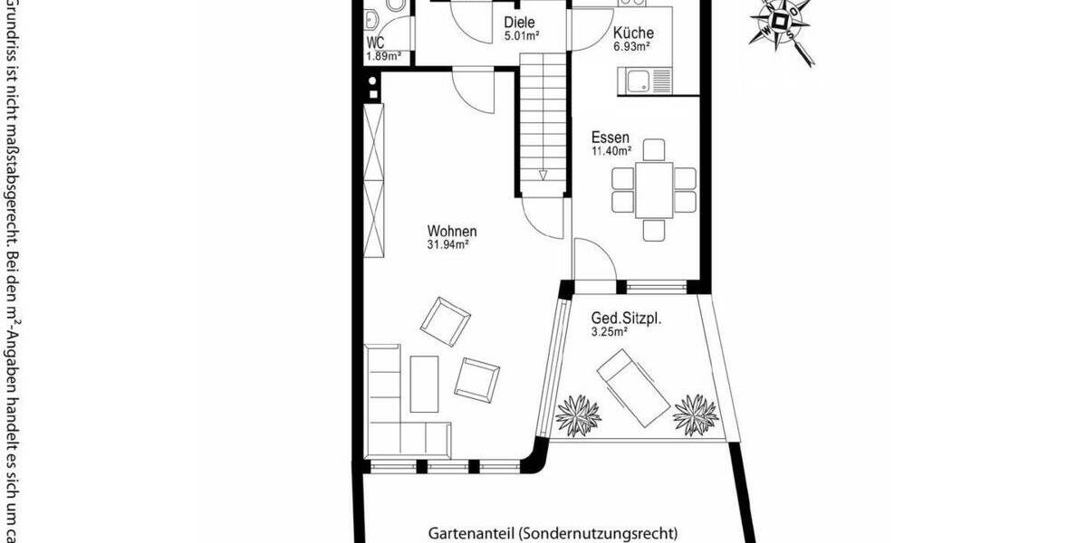 Reihenmittelhaus München Thalk.Obersendl.-Forsten-Fürstenr.-Solln - 5 Zimmer, 106 m&sup2;, 670.000&euro; | Angebot:26358295