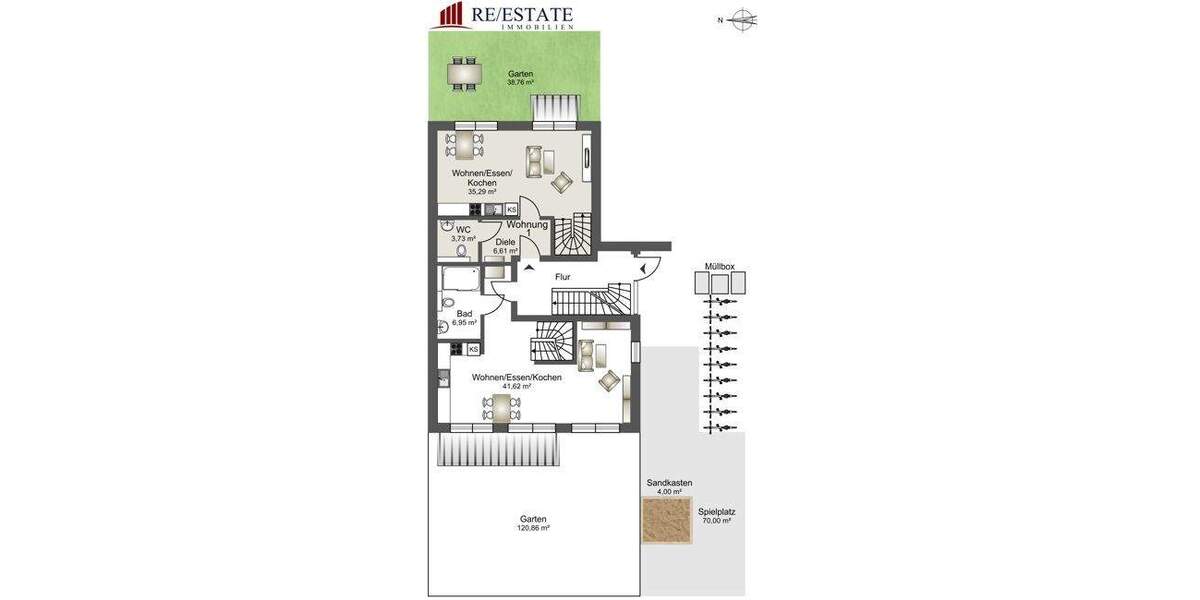 Etagenwohnung München Trudering-Riem - 2 Zimmer, 66 m&sup2;, 649.900&euro; | Angebot:25303538