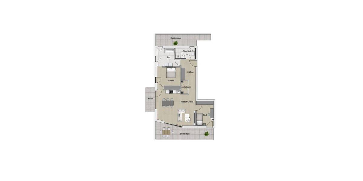 Etagenwohnung München Trudering-Riem - 3 Zimmer, 113 m&sup2;, 3.190&euro; | Angebot:26825615