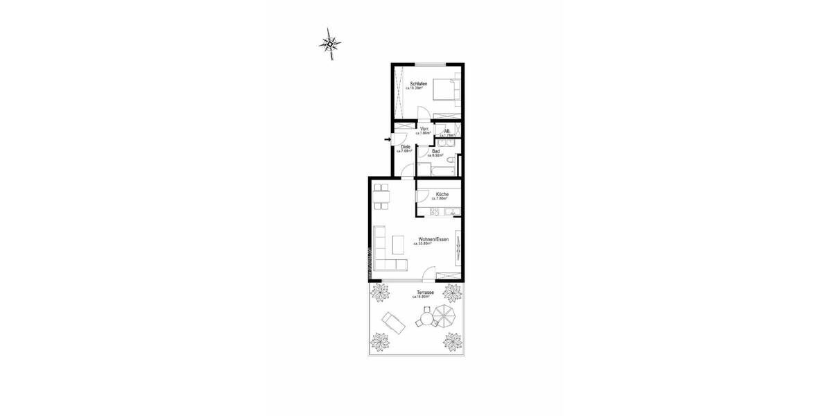 Etagenwohnung München Pasing-Obermenzing - 2 Zimmer, 86 m&sup2;, 1.550&euro; | Angebot:26305726