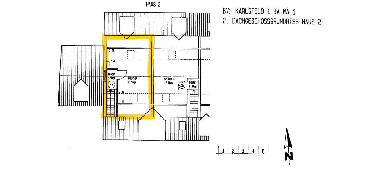 Dachgeschoßwohnung Karlsfeld - 3 Zimmer, 56 m&sup2;, 390.160&euro; | Angebot:26305575