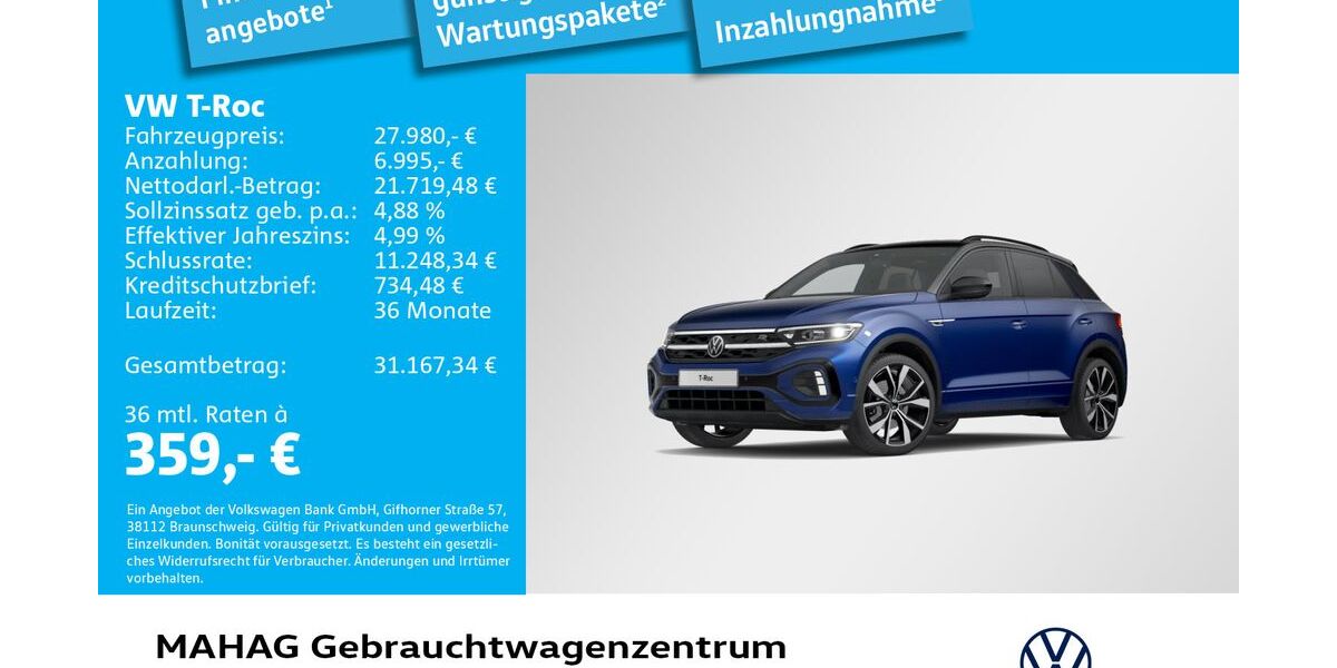 VW T-Roc 17.300 km 27.980 &euro; München 80935