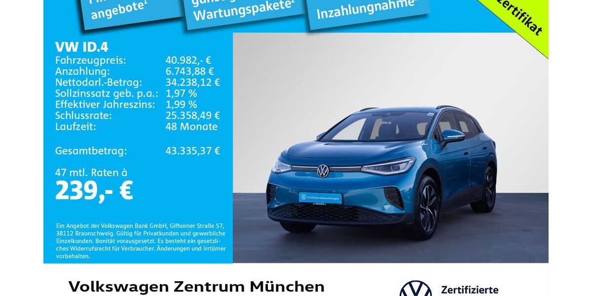 VW ID.4 14.724 km 40.982 &euro; München 80687