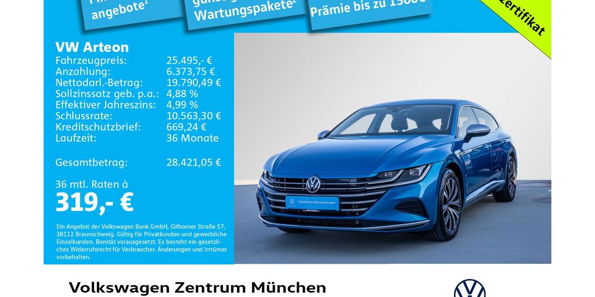 VW Arteon 75.272 km 24.997 &euro; München 80687