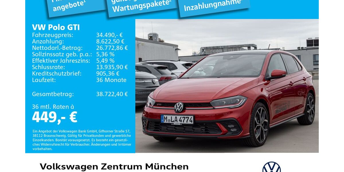 VW Polo 3.000 km 34.490 &euro; München 80687