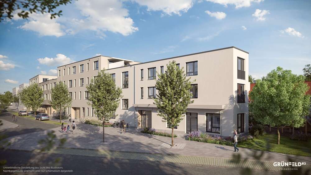 Etagenwohnung München Feldmoching - 1 Zimmer, 37 m&sup2;, 377.000&euro; | Angebot:27112029