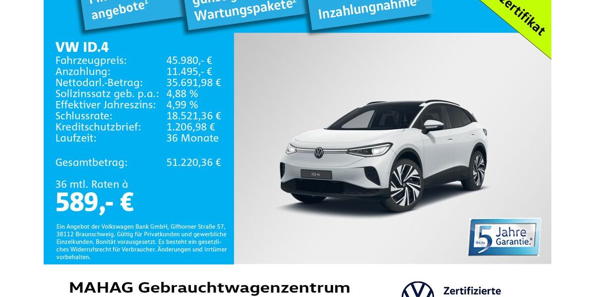 VW ID.4 7.300 km 45.980 &euro; München 80935