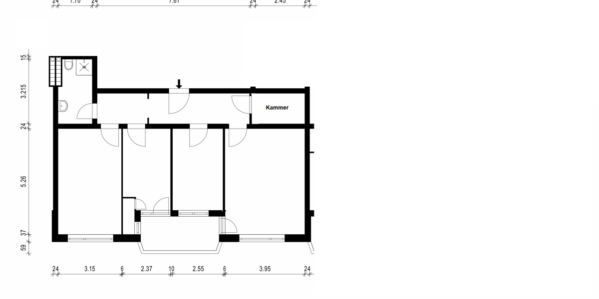 Großzügige Dreizimmer-Wohnung in ruhiger Lage Maxvorstadt - Etagenwohnung München Ackermannbogen | Angebot:27091083