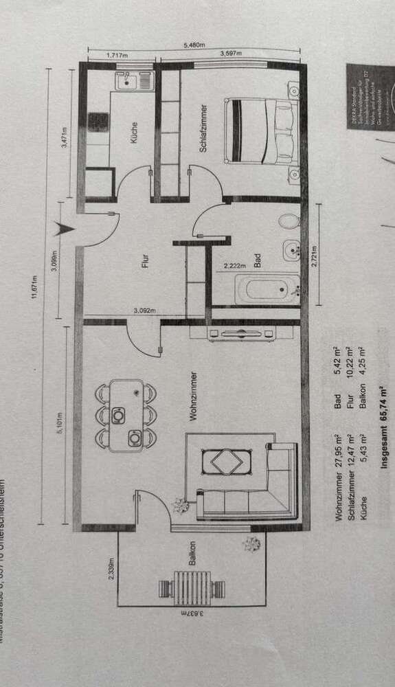 Wohnung zum Mieten in Unterschleißheim 1.255 € 65.74 m²