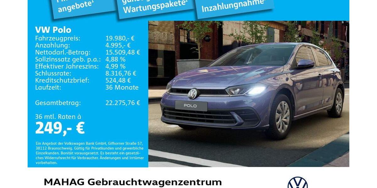 VW Polo 21.441 km 19.980 &euro; München 80935
