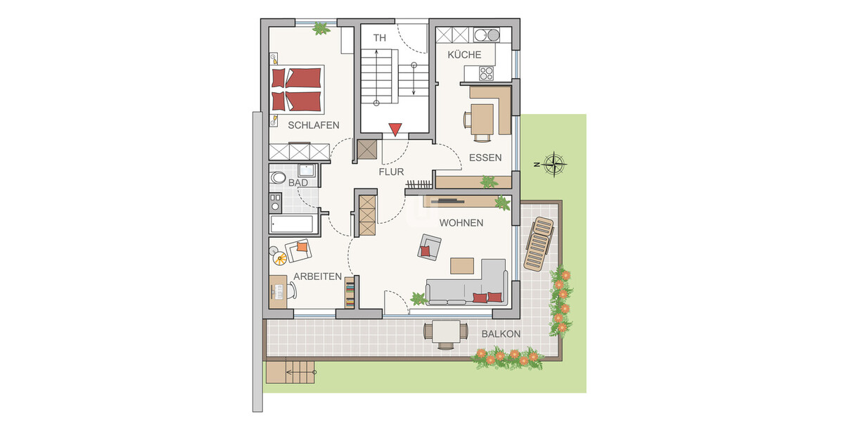 WINDISCH - frisch renovierte 3-Zi.-Wohnung mit Garten - ideal für Singles oder Paare - bezugsfrei! - Erdgeschoßwohnung Gröbenzell | Angebot:24862429