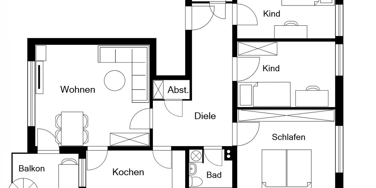 Großzügig wohnen an der Donnersberger Brücke - Etagenwohnung München Neuhausen-Nymphenburg | Angebot:27235629