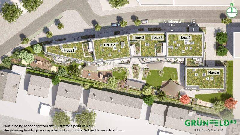 Etagenwohnung München Feldmoching-Hasenbergl - 3 Zimmer, 89 m&sup2;, 790.000&euro; | Angebot:26358391