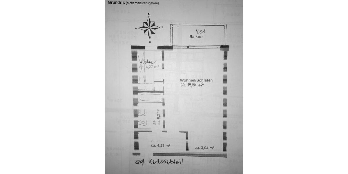 Etagenwohnung München Ramersdorf-Perlach - 1 Zimmer, 39 m&sup2;, 289.000&euro; | Angebot:26766352