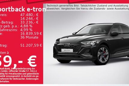 Audi Q8 e-tron 67.109 km 46.952 &euro; München 81825