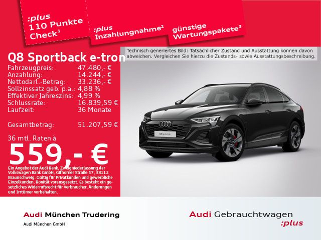 Audi Q8 e-tron 67.109 km 46.952 &euro; München 81825